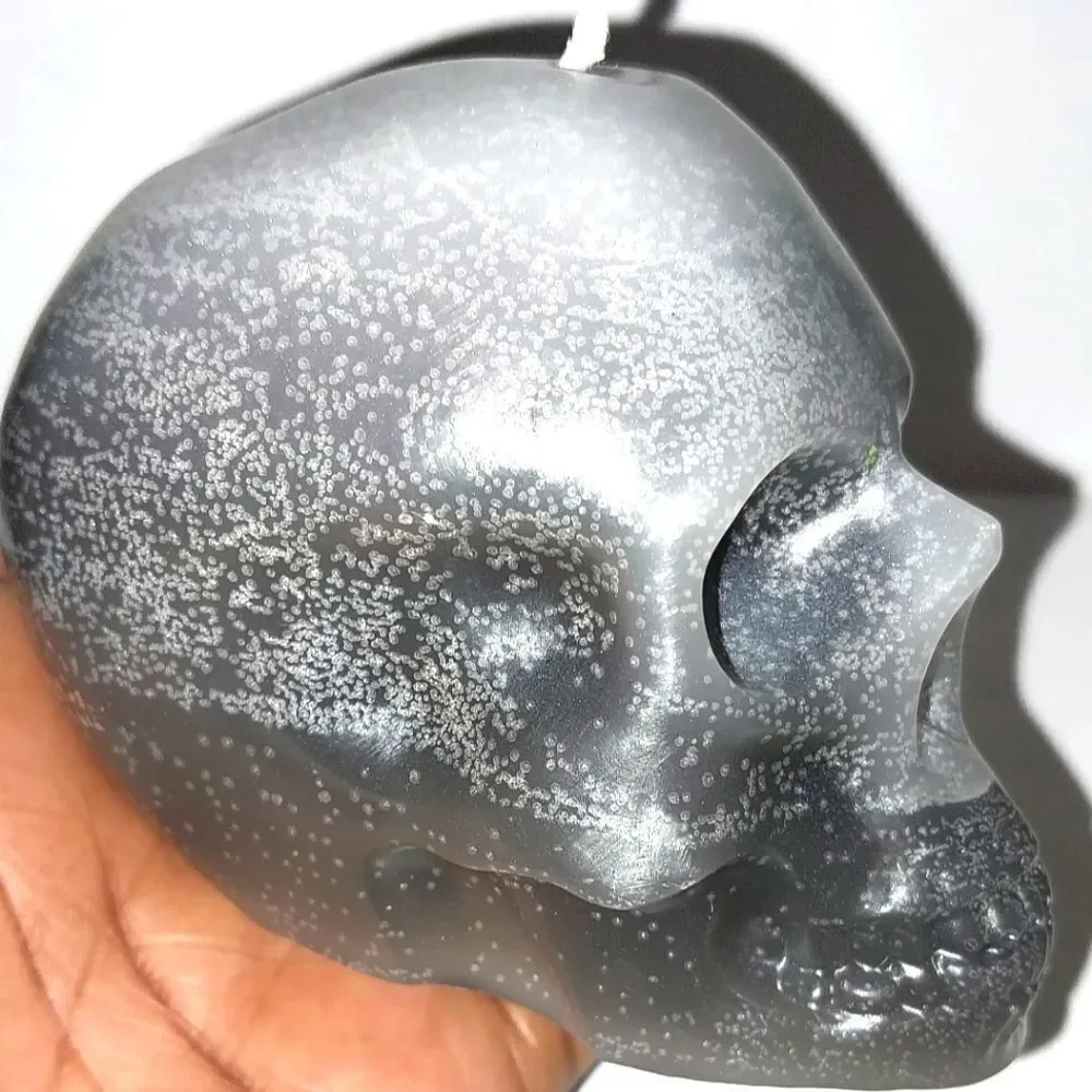 Hand crafted limited edition skull head candle collection